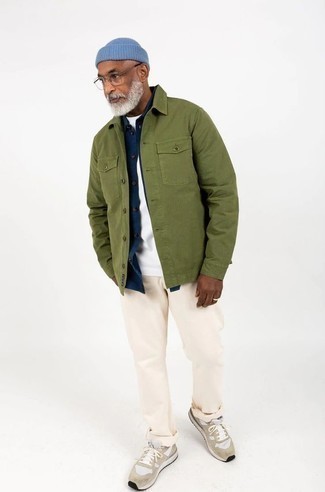 Wie Shirtjacke mit Chinohose zu kombinieren – 2000+ Herren Outfits
