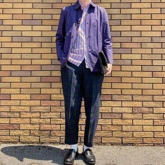 violette Shirtjacke von Lemaire