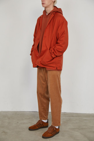 orange Shirtjacke von Zegna