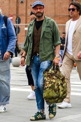 olivgrüne Camouflage Shopper Tasche aus Segeltuch von ASOS DESIGN