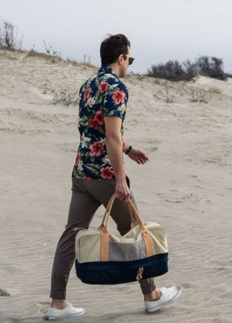 Wie Kurzarmhemd mit Leinenschuhe zu kombinieren – 19 Herren Outfits