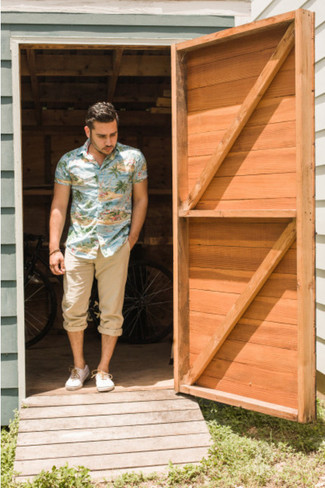 Wie Kurzarmhemd mit Leinenschuhe zu kombinieren – 19 Herren Outfits