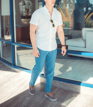 Wie Kurzarmhemd mit Leinenschuhe zu kombinieren – 19 Herren Outfits