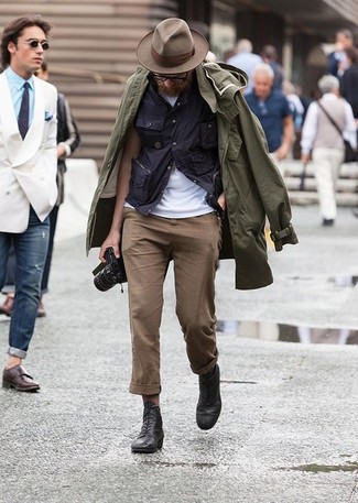 Wie Kurzarmhemd mit Regenjacke zu kombinieren – 75 Herren Outfits
