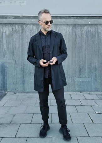 Wie Kurzarmhemd mit Regenjacke zu kombinieren – 75 Herren Outfits