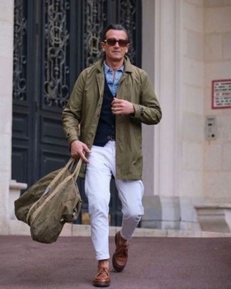 Wie Kurzarmhemd mit Regenjacke zu kombinieren – 75 Herren Outfits