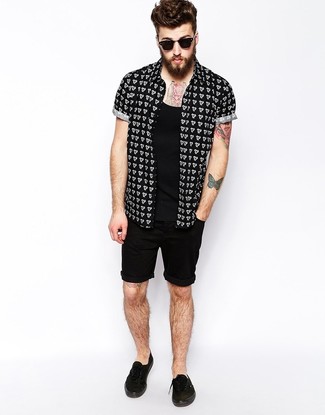 Wie Kurzarmhemd mit Trägershirts zu kombinieren – 236 Herren Outfits
