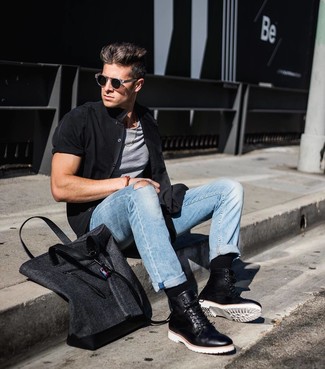 Wie Kurzarmhemd mit Trägershirts zu kombinieren – 236 Herren Outfits