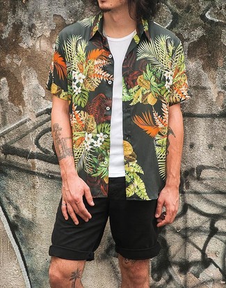 Wie Kurzarmhemd mit Trägershirts zu kombinieren – 236 Herren Outfits