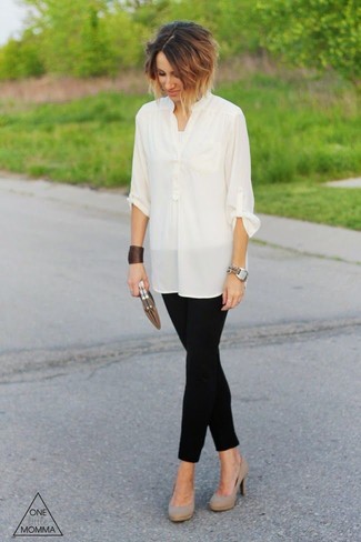 Seide Bluse kombinieren – 64 Elegante Damen Outfits