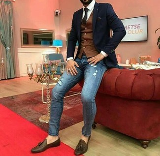 Wie enge Jeans mit Slipper zu kombinieren – 249 Herren Outfits