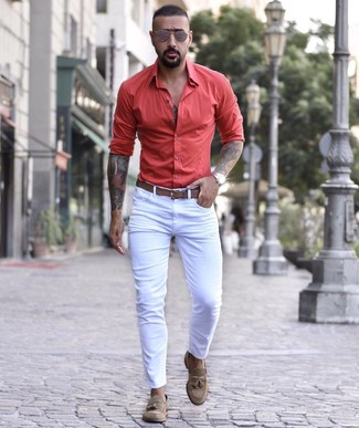 Wie enge Jeans mit Slipper zu kombinieren – 21 Herren Outfits kühl Wetter