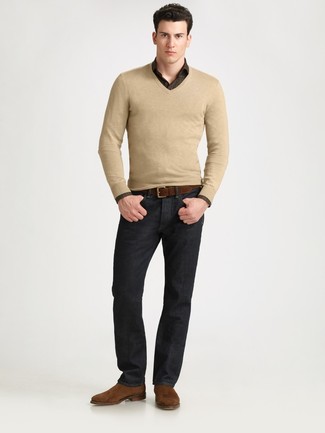 Wildledergürtel kombinieren – 448 Herren Outfits