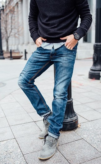 Schuhe aus Wildleder kombinieren – 2000+ Herbst Herren Outfits