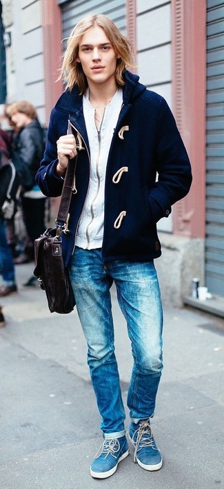 Teenager: Schuhe aus Wildleder kombinieren – 76 Herbst Herren Outfits