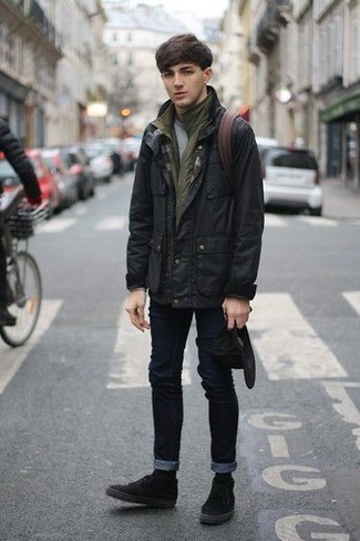 Teenager: Schuhe aus Wildleder kombinieren – 76 Herbst Herren Outfits