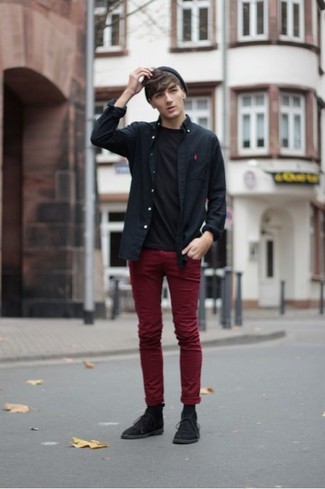 Teenager: Schuhe aus Wildleder kombinieren – 76 Herbst Herren Outfits