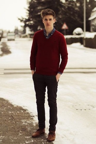 Teenager: Schuhe aus Wildleder kombinieren – 76 Herbst Herren Outfits