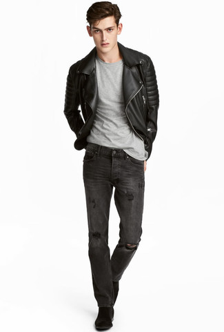 Teenager: Schuhe aus Wildleder kombinieren – 76 Herbst Herren Outfits