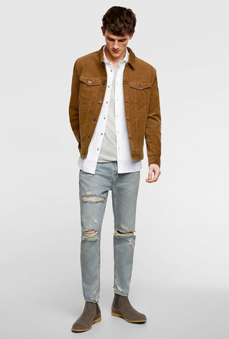 Teenager: Schuhe aus Wildleder kombinieren – 76 Herbst Herren Outfits