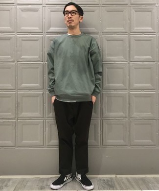dunkelgrünes Sweatshirt von Better Rich