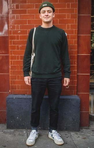 dunkelgrünes Sweatshirt von Dime