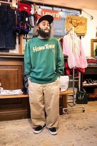 grünes bedrucktes Sweatshirt von Levi's