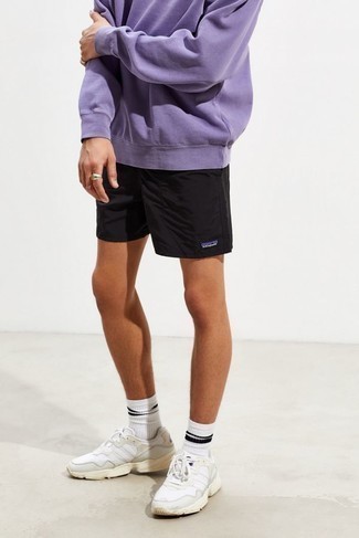 hellviolettes Sweatshirt von Les Tien