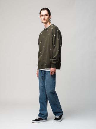 olivgrüner Pullover von Calvin Klein Jeans