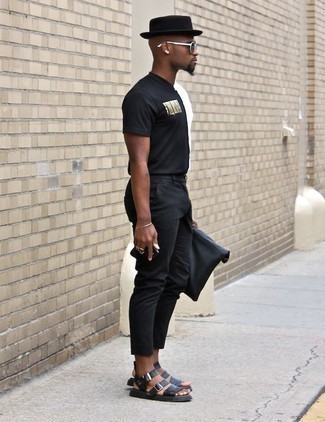 schwarze Shopper Tasche aus Leder von Calvin Klein Jeans