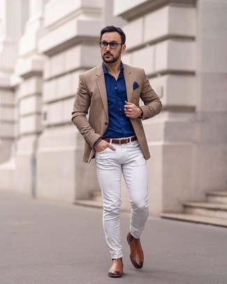Welche Chelsea Boots mit beige Sakkos zu tragen – 66 Herren Outfits