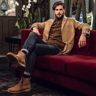 Welche Chelsea Boots mit beige Sakkos zu tragen – 66 Herren Outfits