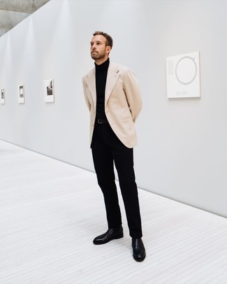 Welche Chelsea Boots mit beige Sakkos zu tragen – 66 Herren Outfits