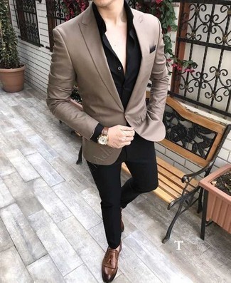 Welche Slipper mit beige Sakkos zu tragen – 839+ Herren Outfits