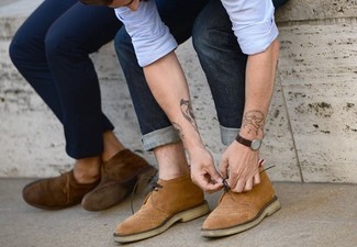 Beige Stiefel kombinieren – 1826+ Herren Outfits