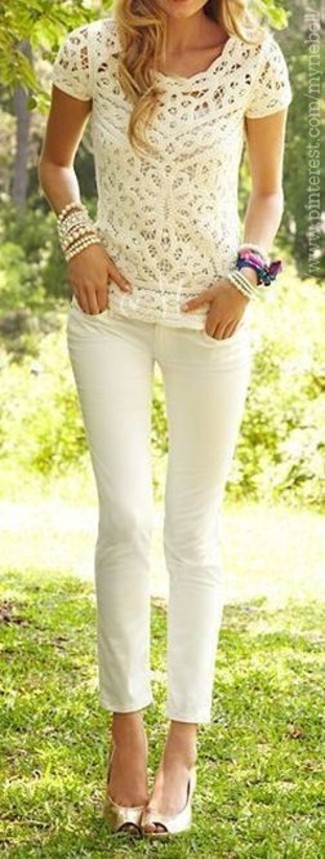 Beige Armband kombinieren – 30 Damen Outfits