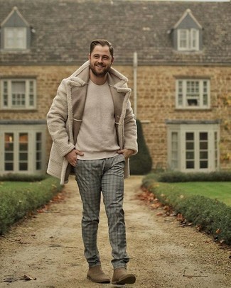 Beige Pelz kombinieren – 12 Herren Outfits