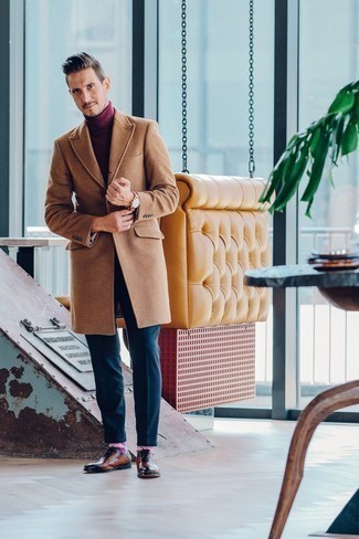Beige Lederuhr kombinieren – 15 Herren Outfits kalt Wetter