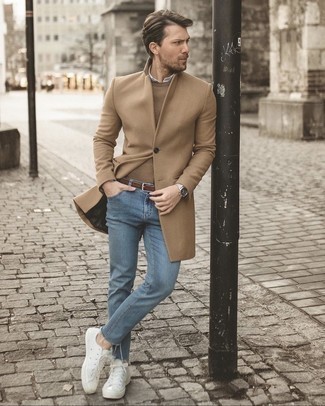 Beige Lederuhr kombinieren – 15 Herren Outfits kalt Wetter