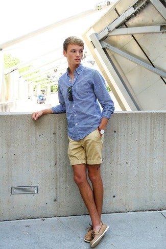 20 Jährige: Beige Shorts kombinieren – 214 Herren Outfits