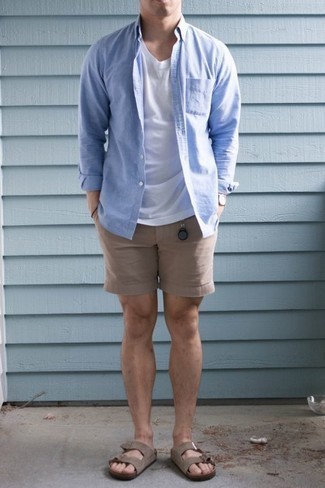 20 Jährige: Beige Shorts kombinieren – 214 Herren Outfits