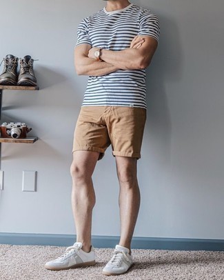 20 Jährige: Beige Shorts kombinieren – 214 Herren Outfits