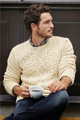 Beige Pullover kombinieren – 2000+ Herren Outfits