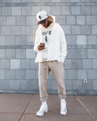 Beige Jogginghose kombinieren – 78 Herren Outfits