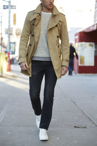 Beige Trenchcoat kombinieren – 606+ Herren Outfits
