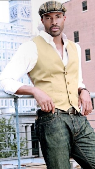 Welche Jeans mit beige Weste zu tragen – 52 Herren Outfits