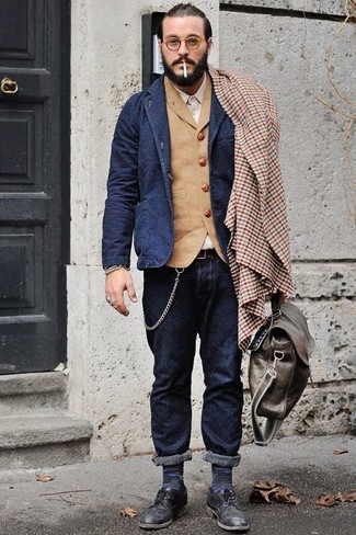 Welche Jeans mit beige Weste zu tragen – 9 Herren Outfits kühl Wetter