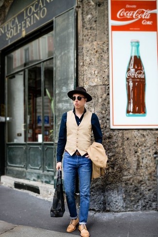 Welche Jeans mit beige Weste zu tragen – 52 Herren Outfits