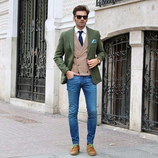 Welche Jeans mit beige Weste zu tragen – 52 Herren Outfits