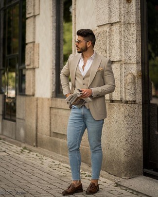 Welche Jeans mit beige Weste zu tragen – 52 Herren Outfits
